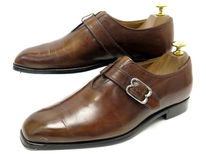 BERLUTI OLGA SHOES 0795 7 41 LOAFERS BROWN LEATHER LOAFERS  ref.311284