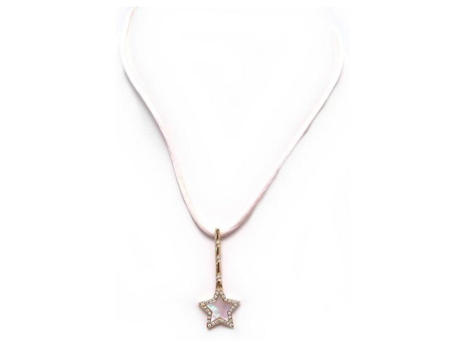 VICTORIA CASAL NECKLACE STAR PENDANT 54 CM IN ROSE GOLD AND DIAMONDS NECKLACE Golden Pink gold  ref.311443