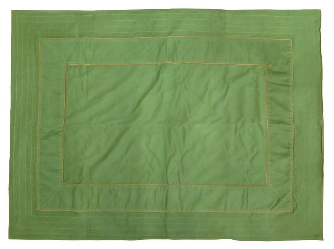 Hermès RARE HERMES SLEEPING BAG GREEN GREEN SLEEPING BAG BED THROWER  ref.311511