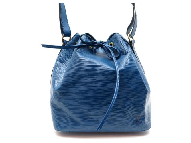 M57691 Louis Vuitton Epi Grained NéoNoé BB Bucket Bag-Bleuet Blue