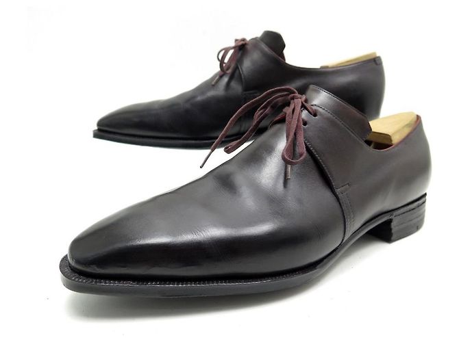 CHAUSSURES CORTHAY DERBY ARCA 41.5 2 OEILLETS CUIR MARRON + EMBAUCHOIRS
