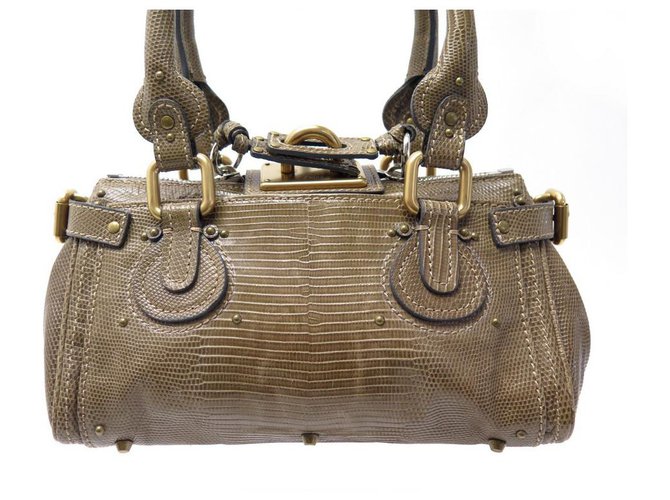 Chloé CHLOE PADDINGTON HANDBAG IN BROWN GRAIN LEATHER HAND BAG ref.316482 -  Joli Closet