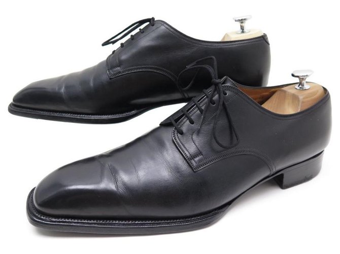 ZAPATOS JM WESTON 636 BEAUBOURG DERBY 10.5D 44.5 Zapatos de cuero negro  ref.311845