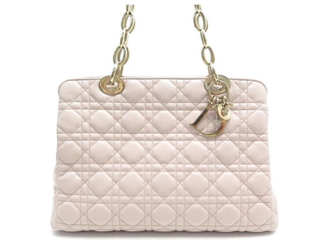 Diorama bag in pale pink leather