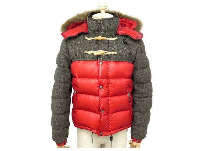 NEW DOWN JACKET MONCLER ANTHIME GIUBBOTTO M 48 2 BI MATERIAL COAT  ref.312073