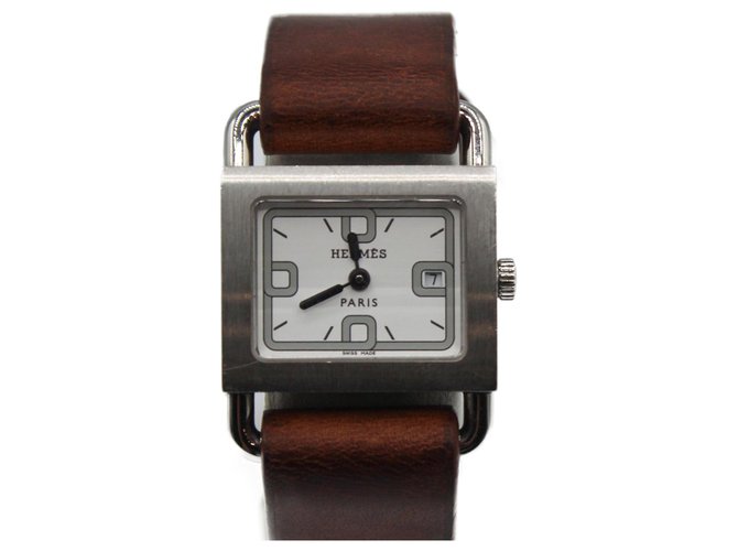 Hermès Hermes Barenia Watch Brown Leather  ref.312134