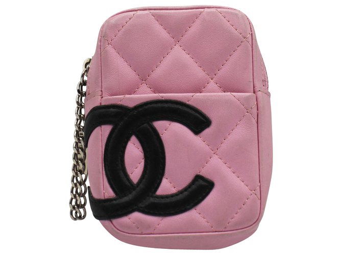 Chanel TASCHE CAMBON Pink Leder  ref.312137