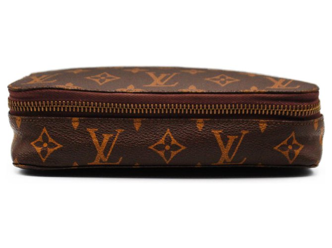 Louis Vuitton Vanity Case Braun Leinwand  ref.312165