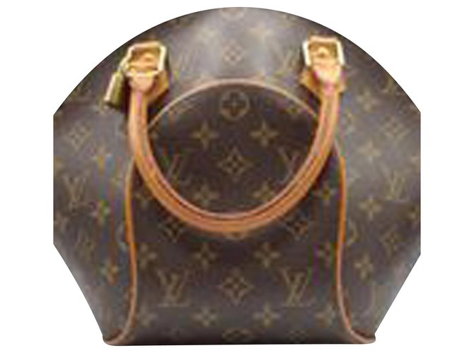 Louis Vuitton Ellipse Handbag Brown Cloth  ref.312168