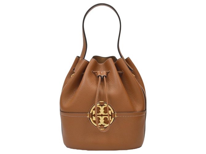 Tory Burch Miller Bucket Bag in Brown Leather ref.312171 - Joli Closet