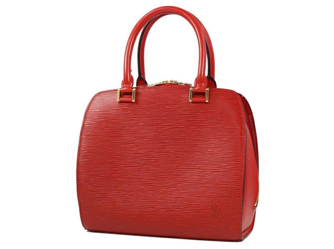 Louis Vuitton Pont Neuf Bolsa para mulher M52057 vermelho castelhano Couro  ref.312507