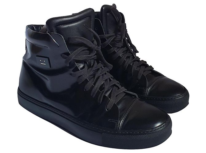 Sneakers Acne Studios in pelle nera Nero
