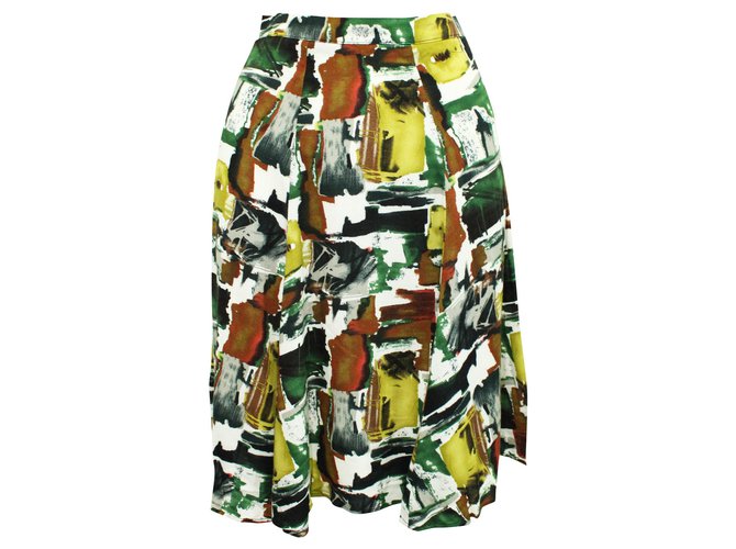 Reformation High Waisted Multicolor Print Skirt  ref.312656