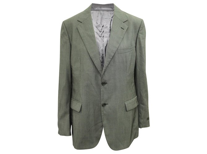 Prada Wool and Silk Jacket Grey  ref.312746