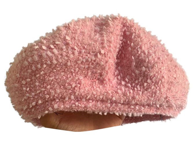 Chanel Hüte Pink Baumwolle  ref.312796