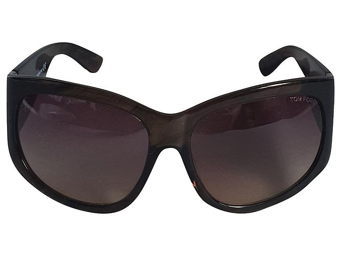 Occhiali da sole Tom Ford Felicity Beige in plastica Multicolore
