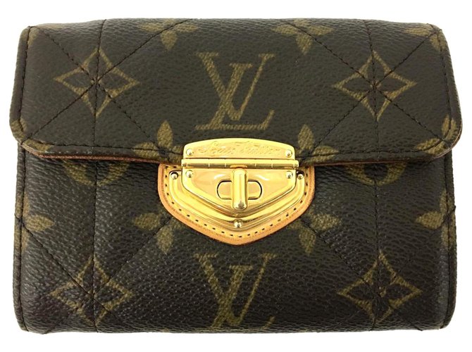 Louis Vuitton Brown Monogram Etoile Portofeuille Compact Wallet Cloth  ref.312924