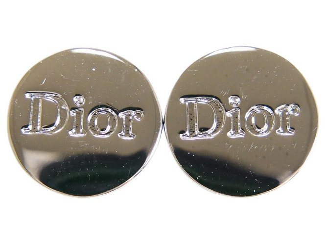 Dior earring Silvery Metal  ref.313165