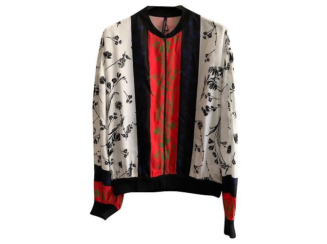 Pier Antonio Gaspari Blouson de viscose estampado Multicor