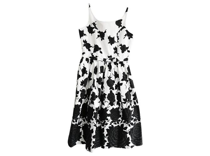 Autre Marque Vestido sem mangas J&M Davidson estampado rosa e preto rosa Branco