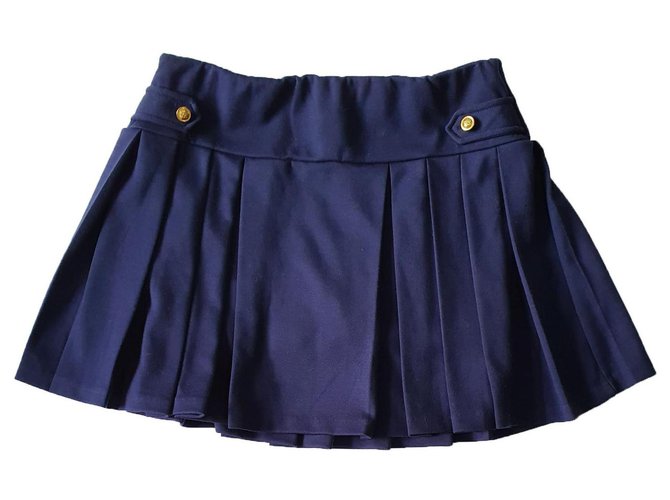 Polo Ralph Lauren Skirts Blue Cotton Polyester Viscose  ref.313838