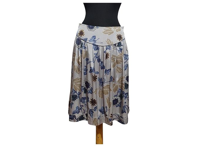 Autre Marque Gonna midi in viscosa multicolore