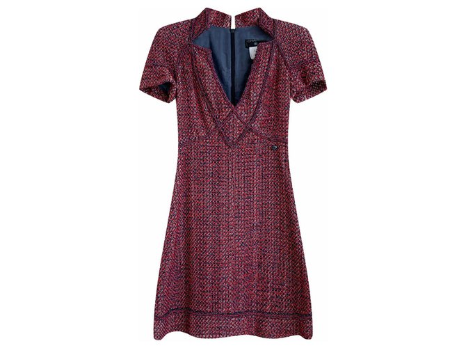 Chanel 5,5K $ NOVO vestido de tweed Multicor  ref.314423