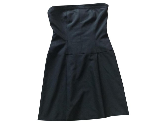 Tara Jarmon Dresses Black Wool  ref.314513