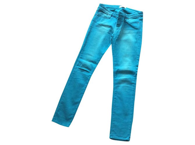 Iro jeans Coton Bleu  ref.314523