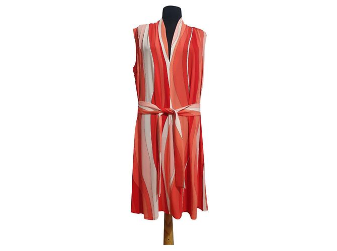 Marc Cain Dress Multicolour Polyester Elastane Size 4 Multiple colors