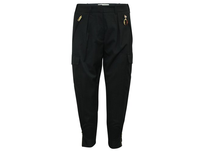 Stella Mc Cartney Black Pants with Pockets Wool  ref.314606