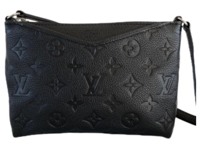 Pallas leather crossbody bag Louis Vuitton Black in Leather - 31368113