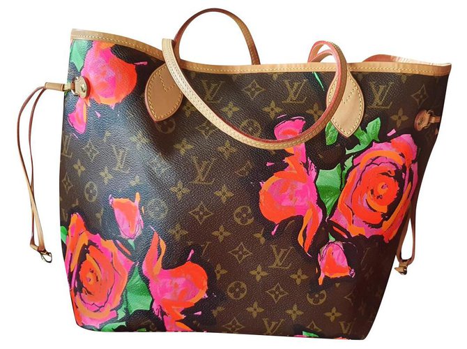 Louis Vuitton Limited Edition Stephen Sprouse Roses Neverfull MM