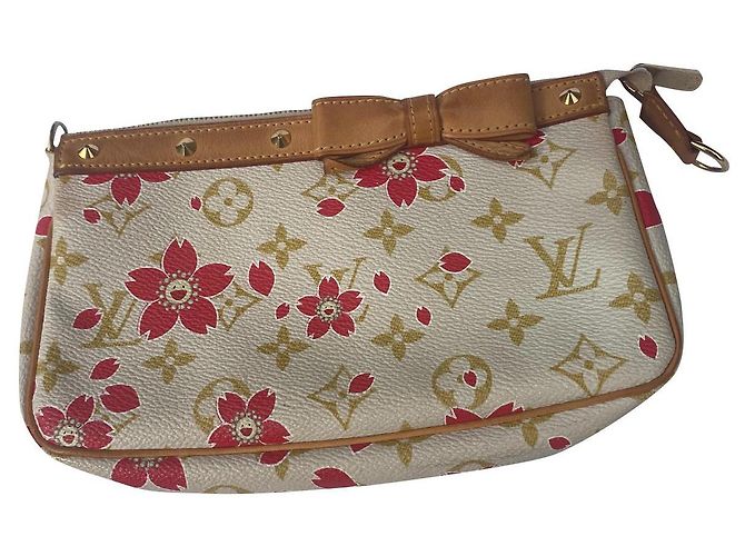 Louis Vuitton Kirschblüte Rot Beige Golden Creme