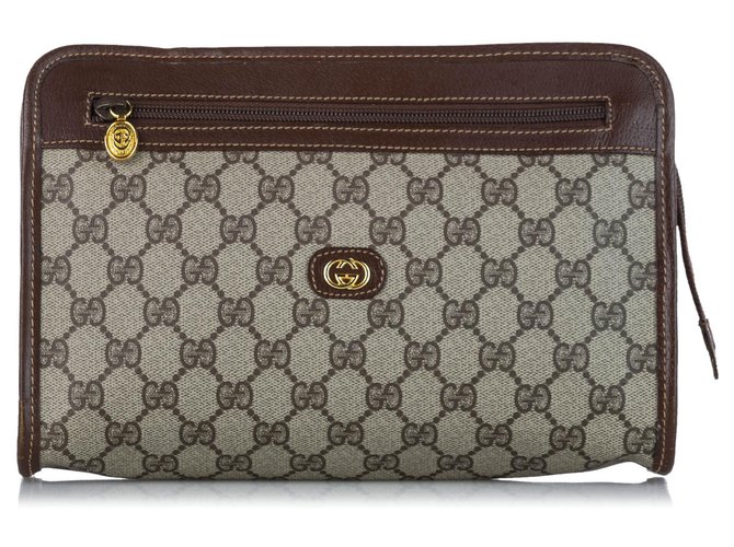 brown gucci clutch