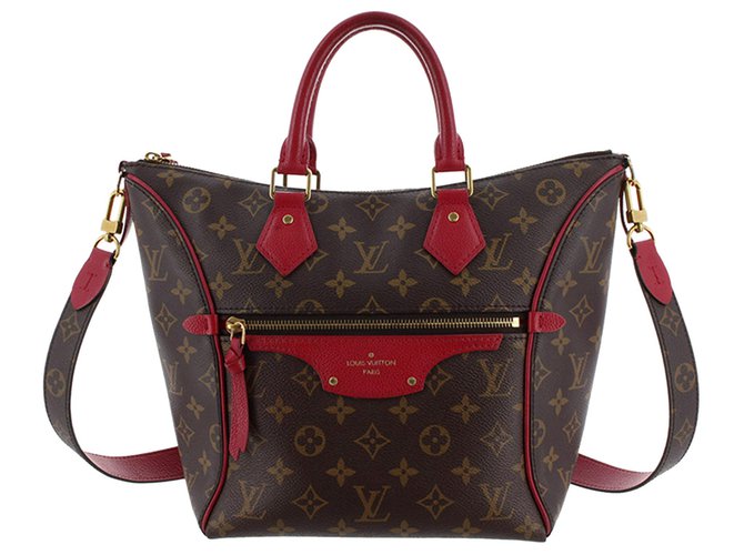 LOUIS VUITTON Femme Tournelle en Cuir en Marron