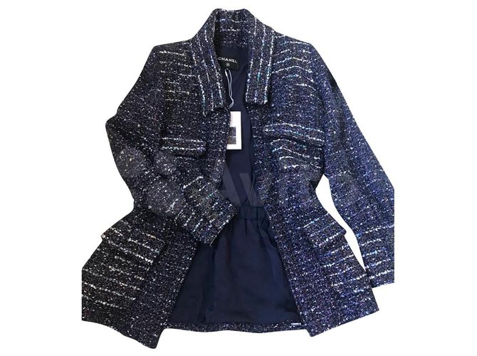 Chanel 9,5K $ 2018 Chaqueta de tweed de otoño Multicolor  ref.315375