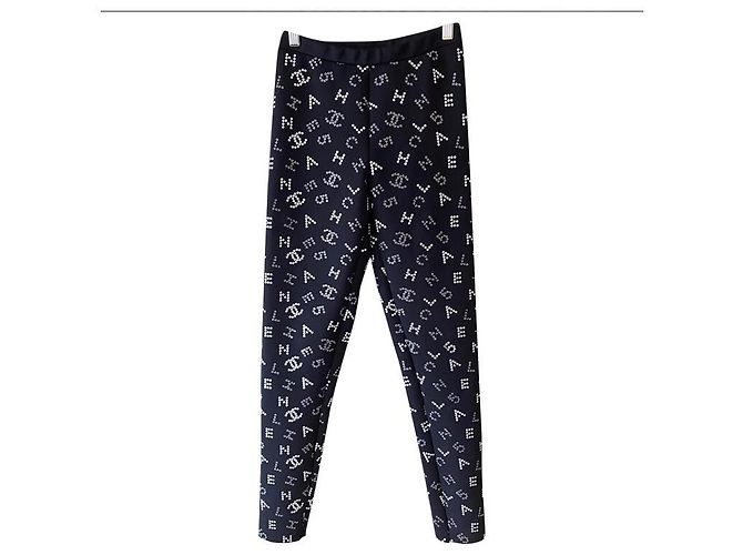 Chanel Hose, Gamaschen Schwarz