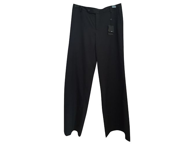 Bruuns Bazaar Schwarze Wollhose
