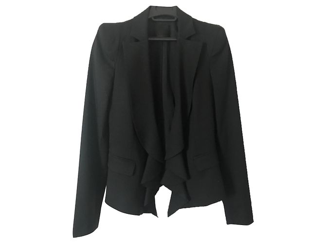 Pinko Black Viscose Jacket S