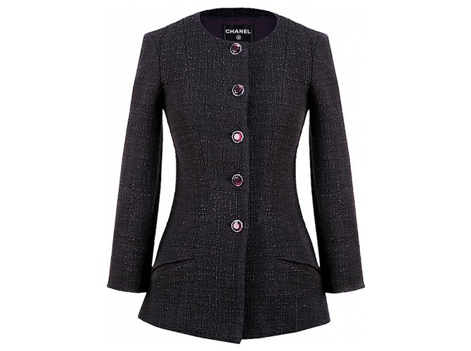 Chanel 6,5K$ NEW Giacca in tweed con bottoni Gripoix Multicolore  ref.315505