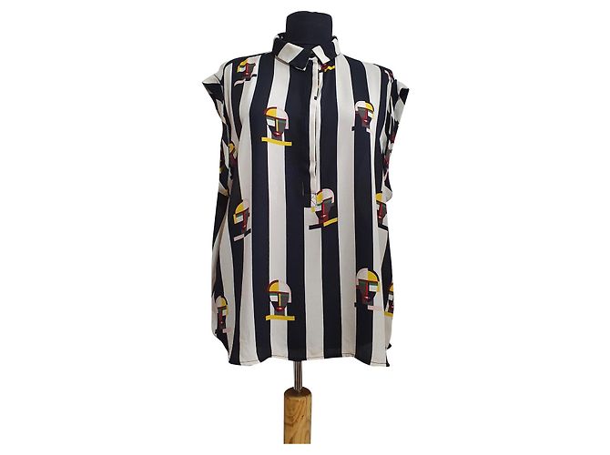 Top oversize Monki Multicolor