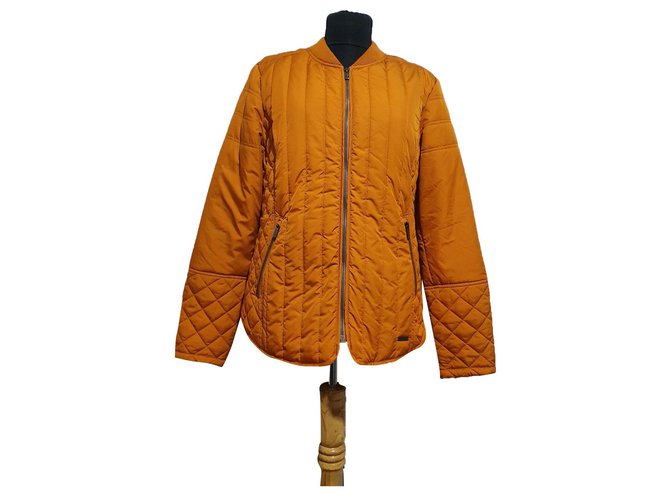 Autre Marque Jackets Yellow Polyester  ref.315530