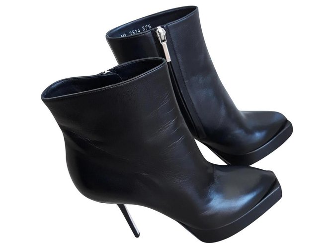 Dior Heels Black Leather  ref.315554