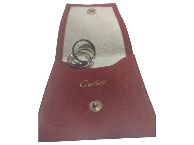 Autre Marque TRINITY RING, CLASSIC CERAMIC White White gold  ref.315575