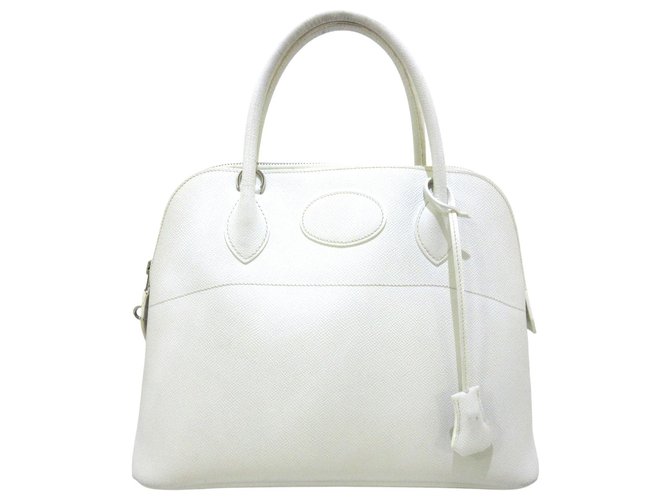 Hermès Hermes Bolide White Leather  ref.315717