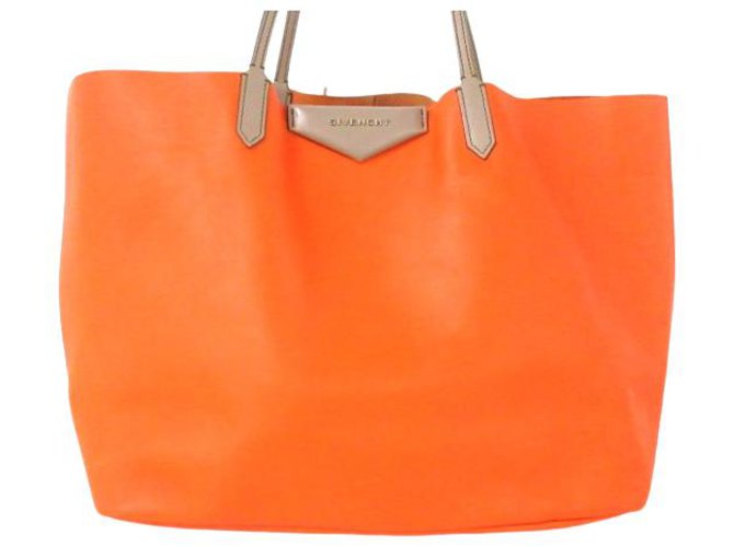 Givenchy antigona Orange Leather  ref.315739