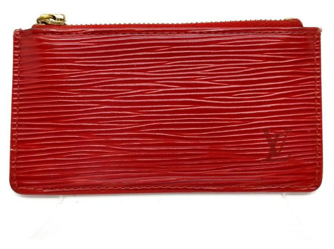 Louis Vuitton Red Epi Leather Porte Cles Key Pouch Keychain ref.315891 -  Joli Closet