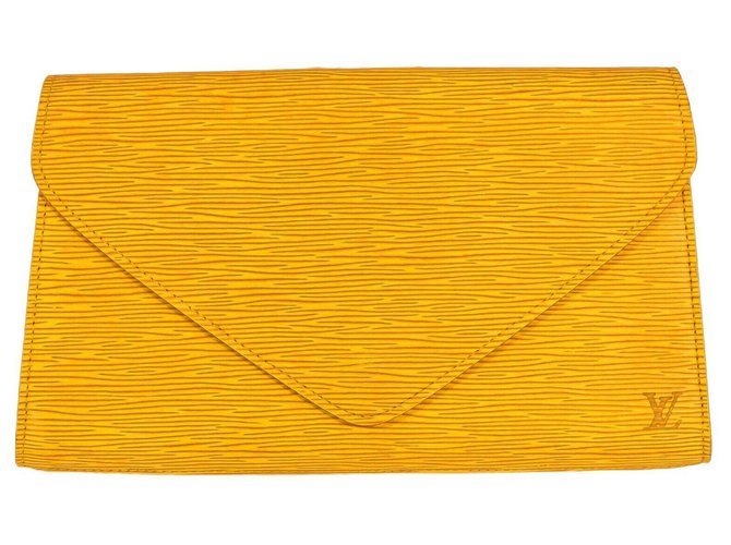 Louis Vuitton Art déco Yellow Leather ref.978692 - Joli Closet