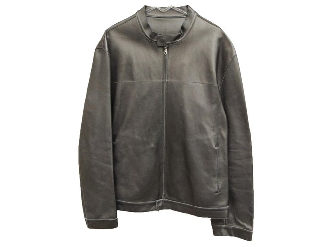 leather harrigton by Nicole Fahri, taille 46 UK (56 US) Black  ref.316249